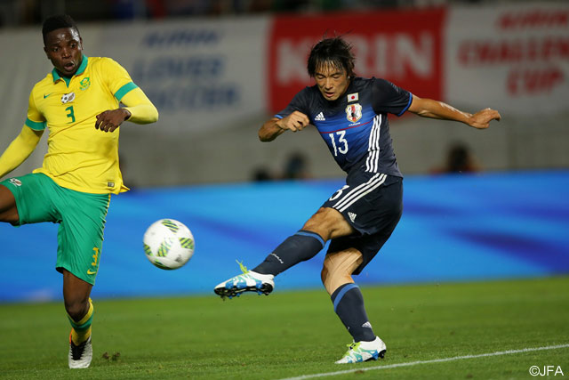 貴重な同点ゴールを挙げた中島 翔哉（FC東京）【キリンチャレンジカップ2016 U-23日本代表vsU-23南アフリカ代表】