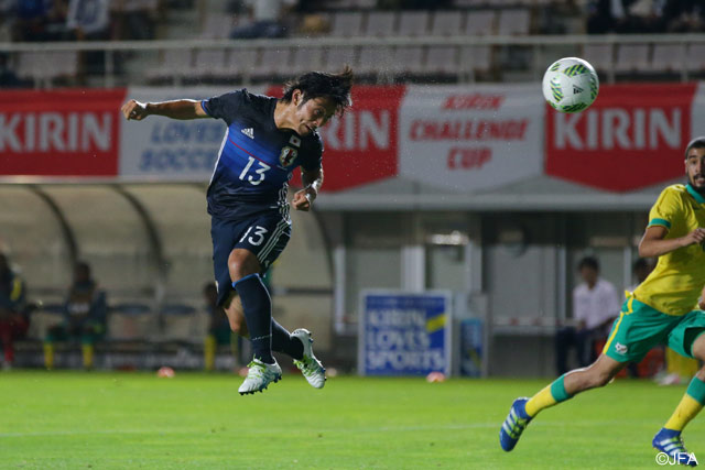 矢島の得点の直後に中島 翔哉（FC東京）がこの日2点目となるゴールを挙げる【キリンチャレンジカップ2016 U-23日本代表vsU-23南アフリカ代表】