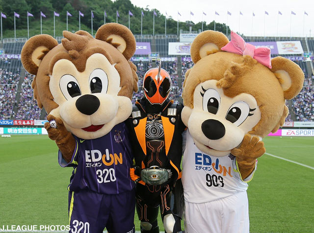仮面ライダーゴーストが来場！【明治安田Ｊ１ 2nd 第1節 広島vs磐田】
