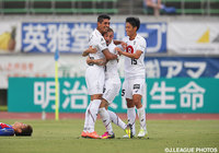 先制からわずか3分後に追加点を決めたレアンドロ（神戸）【明治安田Ｊ１ 2nd 第1節 甲府vs神戸】