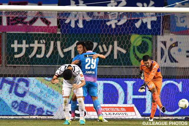 土壇場90+4分に同点ゴールを決めた池田 圭 （鳥栖）【明治安田Ｊ１ 2nd 第1節 鳥栖vsFC東京】