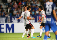 43分に同点ヘッドを決めた那須 大亮（浦和）【明治安田Ｊ１ 2nd 第1節 福岡vs浦和】