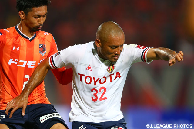 2戦連続ゴールを狙い、果敢に攻撃した川又 堅碁（名古屋）【明治安田Ｊ１ 2nd 第1節 大宮vs名古屋】