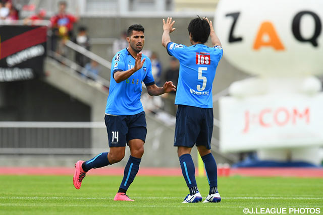 64分から交代出場し、2ゴールを奪ったイバ（横浜FC）【明治安田Ｊ２ 第21節 札幌vs横浜FC】