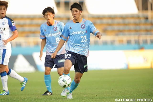 決勝点をお膳立てした野崎 雅也（YS横浜）【明治安田Ｊ３ 第15節 YS横浜vs大分】