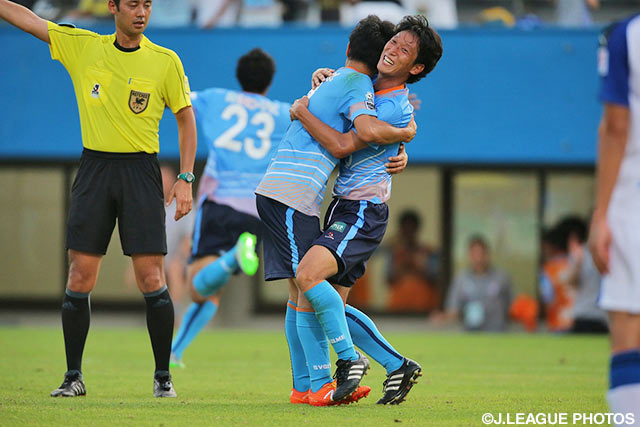 今季初得点が殊勲の決勝点となった山﨑 正登（YS横浜）【明治安田Ｊ３ 第15節 YS横浜vs大分】