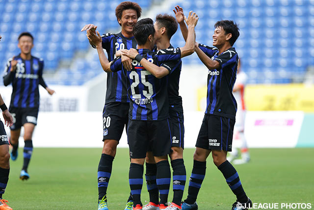 8分に藤本 淳吾（#25）のゴールで幸先良く先制したＧ大23【明治安田Ｊ３ 第15節 Ｇ大23vs長野】