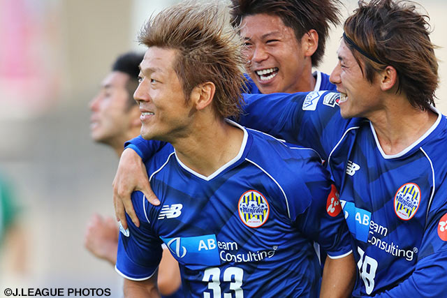 自身のＪ２通算150試合目で2得点を挙げた大黒 将志（山形）【明治安田Ｊ２ 第21節 山形vs山口】