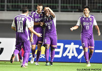 後半から出場し、決勝点を見事に決めたダニエル ロビーニョ（京都）【明治安田Ｊ２ 第21節 岐阜vs京都】