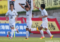 先制点を挙げた杉本 竜士（東京Ｖ）【明治安田Ｊ２ 第21節 北九州vs東京Ｖ】