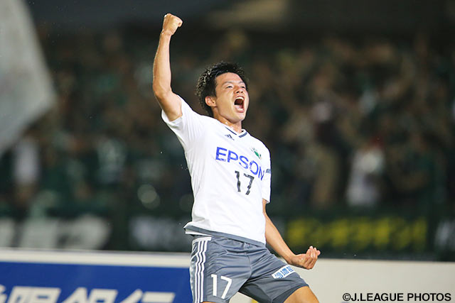 2ゴールで流れを引き寄せた飯尾 竜太朗（松本）【明治安田Ｊ２ 第21節 水戸vs松本】