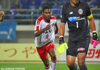 今季2点目を決め、一矢報いたアンデルソン（熊本）【明治安田Ｊ２ 第10節 山形vs熊本】