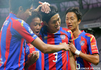 先制ヘッドを決めた森重 真人（FC東京）【明治安田Ｊ１ 2nd 第2節 FC東京vs甲府】