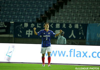 ペナルティエリア左から中央に切れ込んで先制ゴールを決めた 齋藤 学（横浜FM）【明治安田Ｊ１ 2nd 第2節 横浜FMvs福岡】