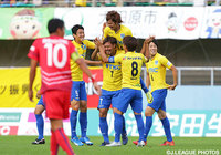 先制点となる今季初得点を決めた菅 和範（栃木）【明治安田Ｊ３ 第16節 栃木vsYS横浜】