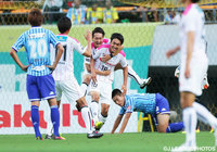 スルーパスに抜け出し、決勝点を決めた白井 永地（水戸）【明治安田Ｊ２ 第22節 千葉vs水戸】