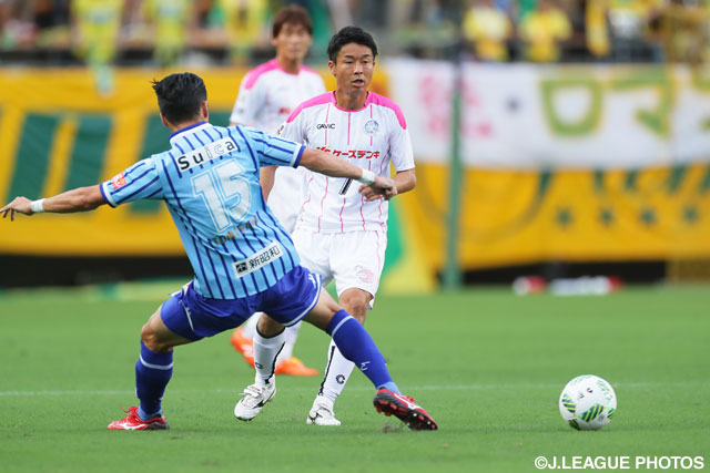 スルーパスで決勝点をアシストした兵働 昭弘（水戸）【明治安田Ｊ２ 第22節 千葉vs水戸】