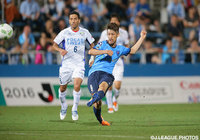 チーム最多3本のシュートを放った佐藤 謙介（横浜FC）【明治安田Ｊ２ 第22節 横浜FCvs徳島】