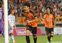 交代出場で見事にハットトリックを達成した中山 仁斗（山口）【明治安田Ｊ２ 第22節 山口vs北九州】