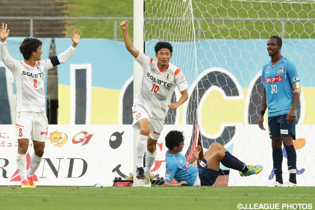 2試合連続で先制点を決めた瀬沼 優司（愛媛）【明治安田Ｊ２ 第22節 讃岐vs愛媛】