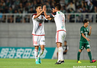 1点を返し、反撃の狼煙を上げた熊谷 アンドリュー（金沢）【明治安田Ｊ２ 第22節 松本vs金沢】