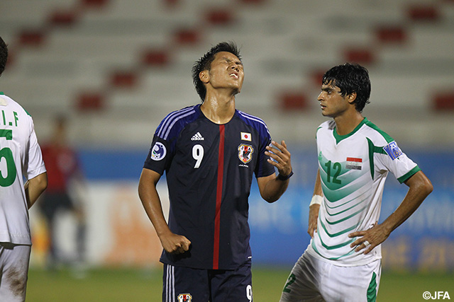 2012年に出場した「AFC U-19選手権」で天を仰ぐ久保【久保 裕也：U-23日本代表】