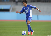 2014年に行われた「デンソーカップ日韓定期戦」に全日本大学サッカー選抜チームとして出場した室屋【室屋 成：U-23日本代表】