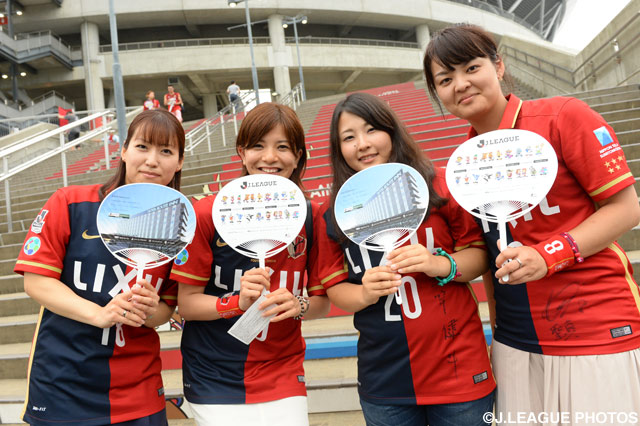 女子4人でカシマスタジアムに参戦！蒸し暑い今日は団扇は必須！【明治安田Ｊ１ 2nd 第3節 鹿島vs名古屋】
