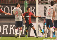 果敢な攻撃参加で追加点を挙げた山本 脩斗（鹿島）【明治安田Ｊ１ 2nd 第3節 鹿島vs名古屋】