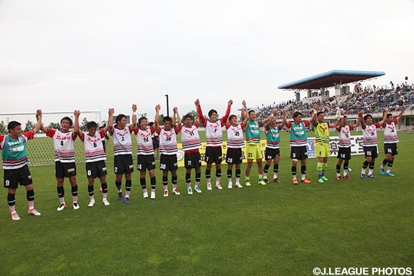 劇的勝利で今季初の3連勝を飾った盛岡【明治安田Ｊ３ 第17節 盛岡vsＣ大23】