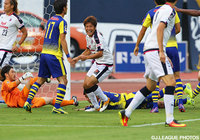 3分にCKから電光石火の先制点を押し込んだ清原 翔平（Ｃ大阪）【明治安田Ｊ２ 第23節 群馬vsＣ大阪】