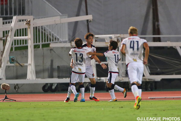 今季4点目を決め、リードを2点に広げた杉本 健勇（Ｃ大阪）【明治安田Ｊ２ 第23節 群馬vsＣ大阪】