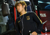 スタジアム入りする柏木 陽介（浦和）【明治安田Ｊ１ 2nd 第4節 浦和vs大宮】