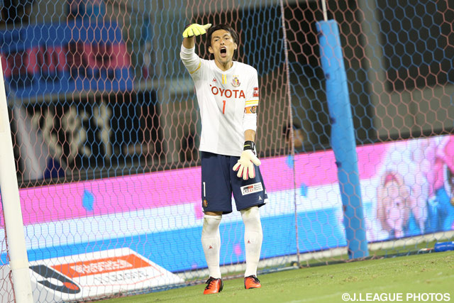 8試合ぶりの無失点に貢献した楢崎 正剛(名古屋)【明治安田Ｊ１ 2nd 第4節 鳥栖vs名古屋】