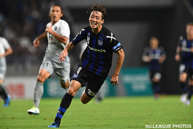 90分間左サイドで存在感示した藤春 廣輝（Ｇ大阪）【明治安田Ｊ１ 2nd 第4節 Ｇ大阪vs福岡】