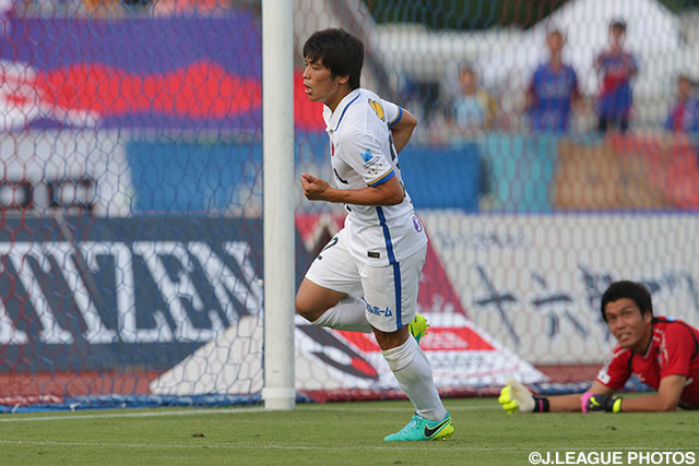 リーグ戦初得点となる同点弾を決めた杉本 太郎（鹿島）【明治安田Ｊ１ 2nd 第4節 甲府vs鹿島】