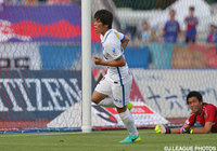 リーグ戦初得点となる同点弾を決めた杉本 太郎（鹿島）【明治安田Ｊ１ 2nd 第4節 甲府vs鹿島】