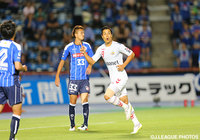 得点ランキングトップに立つ今季13点目のゴールを決めた永井 龍（長崎）【明治安田Ｊ２ 第24節 水戸vs長崎】