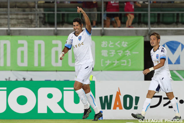 2試合連続ゴールを決めたイバ（横浜FC）【明治安田Ｊ２ 第24節 岡山vs横浜FC】