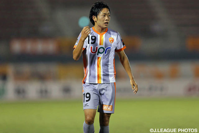 試合終盤に同点ゴールを決めた星 雄次（山口）【明治安田Ｊ２ 第24節 愛媛vs山口】