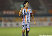 試合終盤に同点ゴールを決めた星 雄次（山口）【明治安田Ｊ２ 第24節 愛媛vs山口】