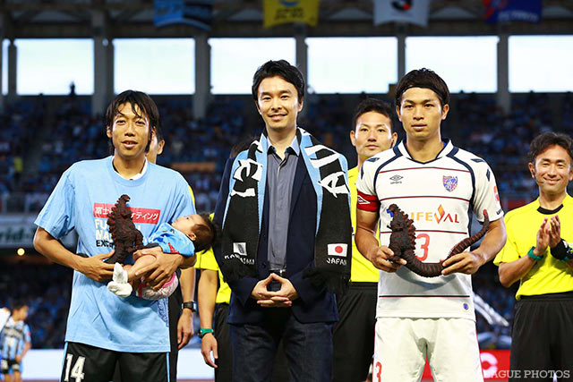 新作映画『シン・ゴジラ』に出演する長谷川 博己さんが来場【明治安田Ｊ１ 2nd 第5節 川崎ＦvsFC東京】