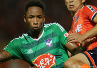 66分に同点ゴールを決めたラファエル シルバ（新潟）【明治安田Ｊ１ 2nd 第5節 大宮vs新潟】