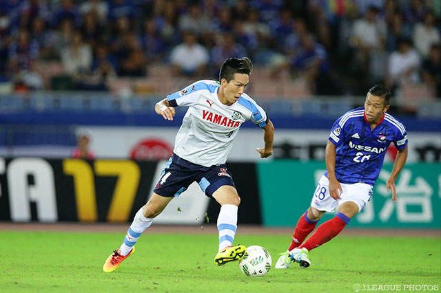 90分間ゴールを狙った小林 祐希（磐田）【明治安田Ｊ１ 2nd 第5節 横浜FMvs磐田】