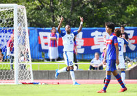 FKを頭で合わせ、逆転ゴールを決めたダニエル（大分）【明治安田Ｊ３ 第18節 Ｆ東23vs大分】