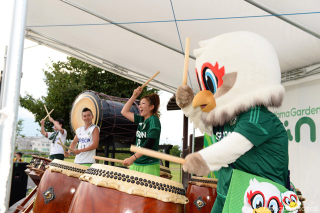 ガンズくんが太鼓叩きを披露！【明治安田Ｊ２ 第25節 松本vs長崎】