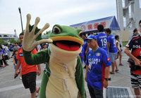 ここにいた！一平くんももちろんダービーに駆けつけました【明治安田Ｊ２ 第25節 徳島vs愛媛】