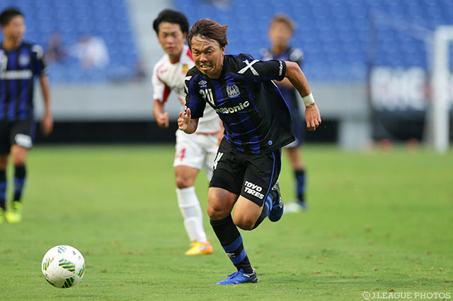 決勝ゴールをお膳立てした小川 直毅（Ｇ大23）【明治安田Ｊ３ 第18節 Ｇ大23vs福島】