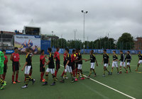 予選３戦目もスウェーデンのチームと。引き分け以上で１位通過という状況でしたが、7-0で大勝し、見事１位で予選を通過しました。【2016 Gothia Cup Ｕ－１４ Ｊリーグ選抜 vs AIK FF P01】