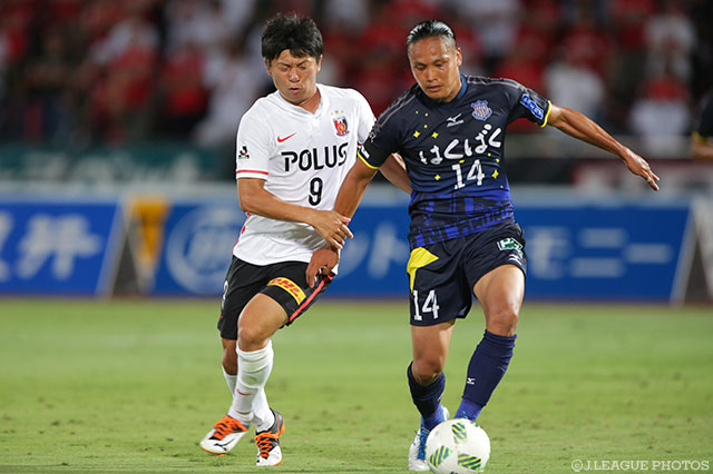 鋭いシュートで浦和ゴールを脅かした田中 佑昌（甲府）【明治安田Ｊ１ 2nd 第6節 甲府vs浦和】